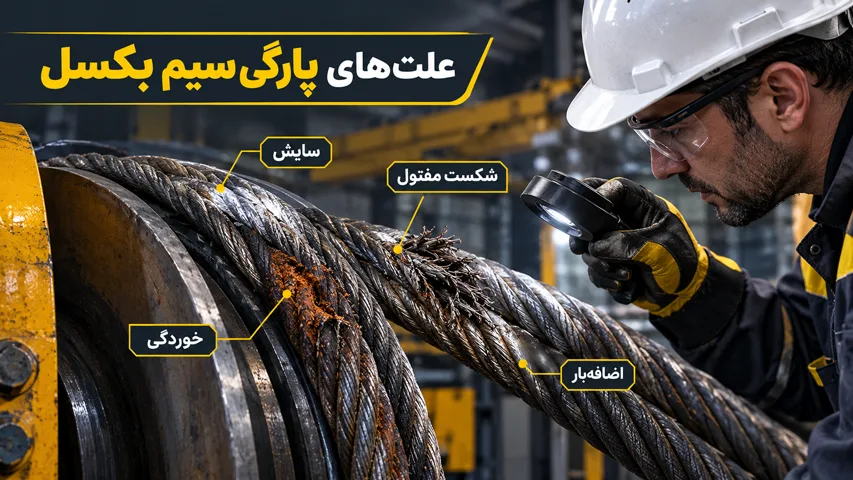 علت های پارگی سیم بکسل