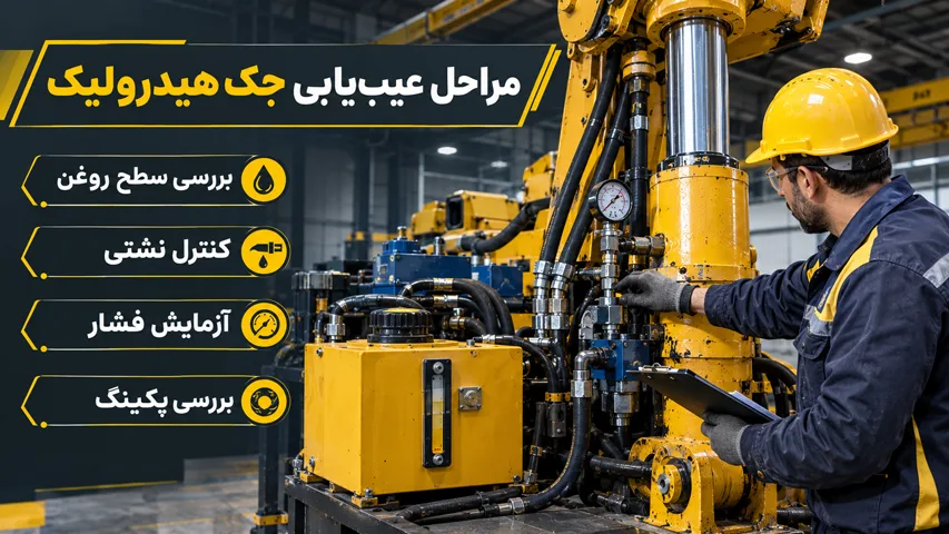 مراحل عیب یابی جک هیدرولیک